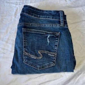 Silver Elyse Capri Jean